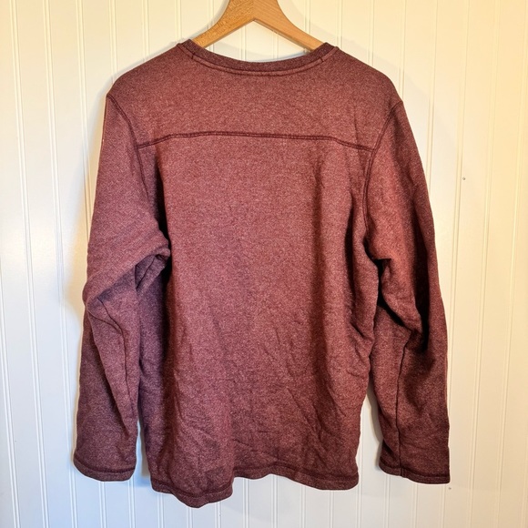 Columbia Men's Pullover Crewneck Maroon Long Sleeve Sweatshirt Size Medium - Picture 3 of 8